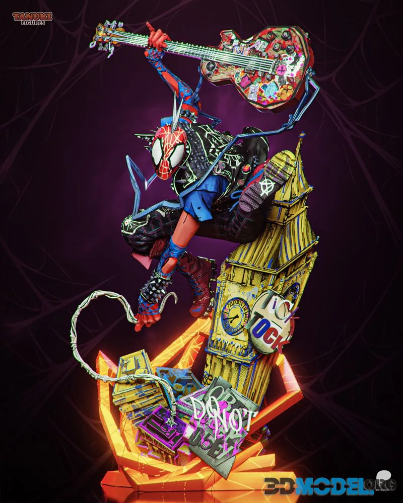 Tanuki Figures - Spider-Punk – Printable
