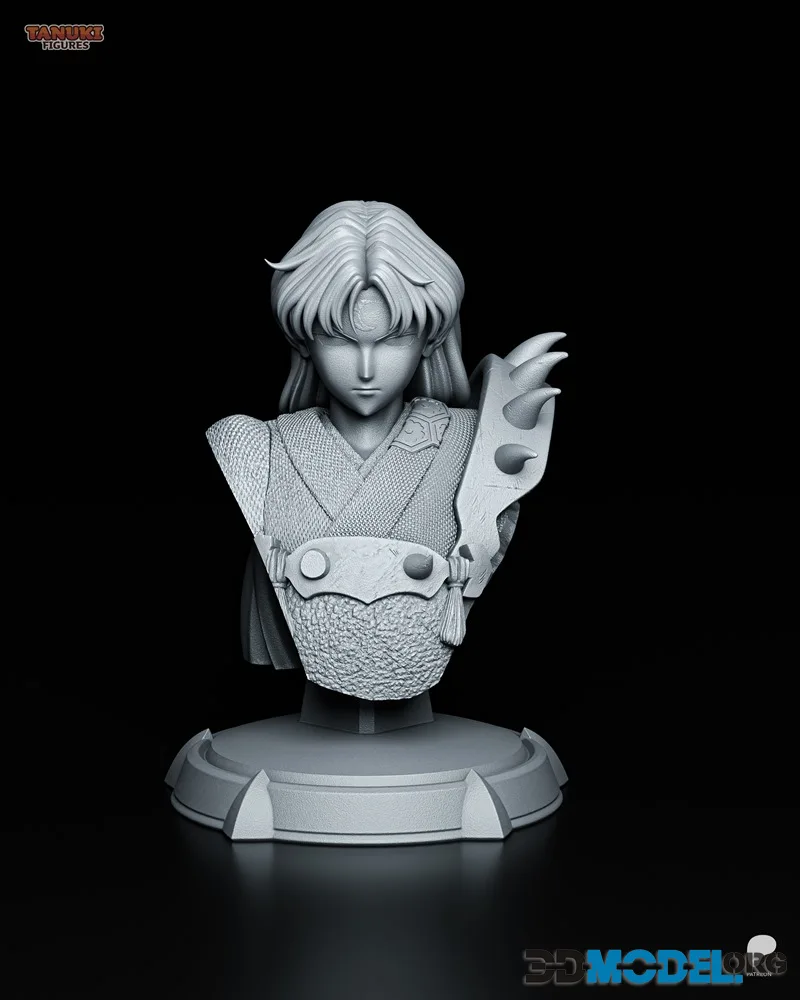 Tanuki Figures - Sesshomaru Bust – Printable