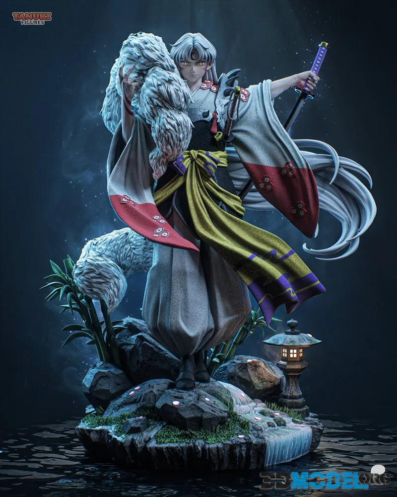 Tanuki Figures - Sesshomaru – Printable