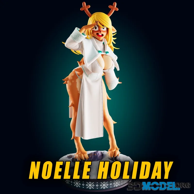 Officer Rhu - Noelle Holiday Cute Deer Girl – Printable