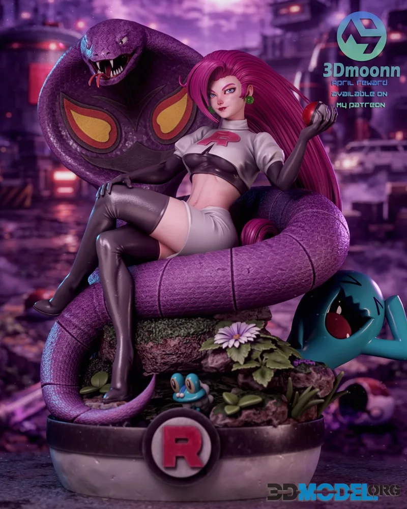 3Dmoonn - Pokemon - Jessie – Printable