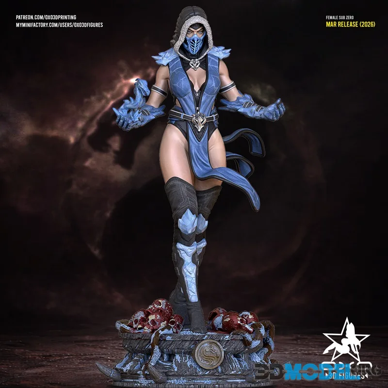 OXO3D Figures - Female Sub Zero – Printable