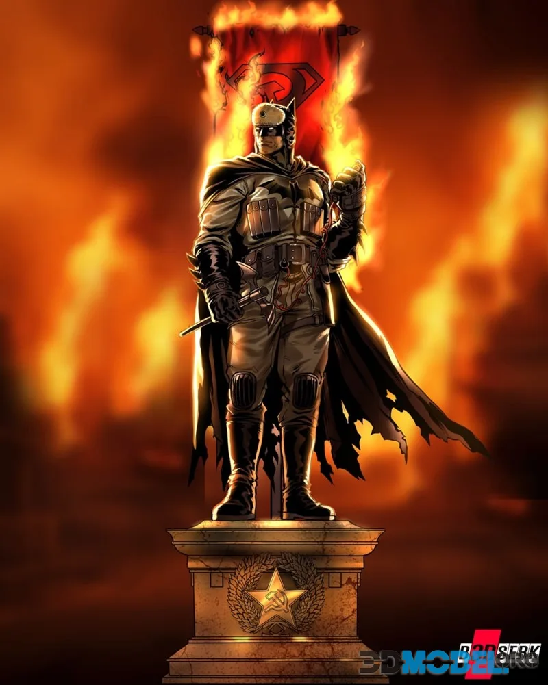 B3DSERK - Batman Red Son Sculpture – Printable