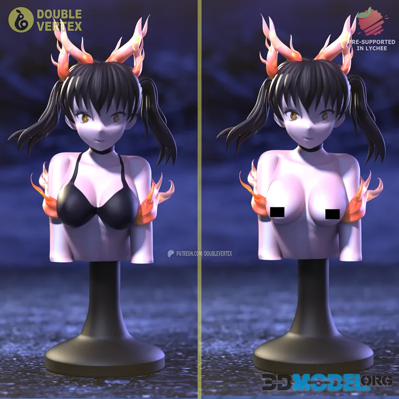 Double Vertex - Tamaki Kotatsu - Fire Force Bust – Printable