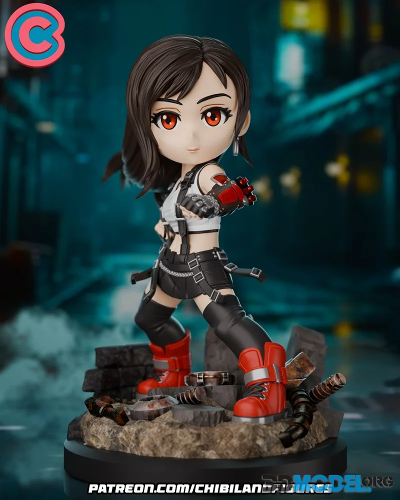 Chibi Land Figures - Tifa Chibi – Printable
