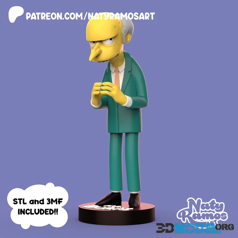 Naty Ramos Art - Mr. Burns – Printable
