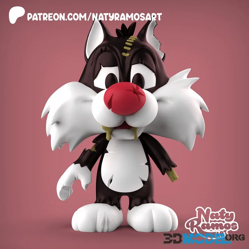 Naty Ramos Art - Sylvester Chibi Zombie – Printable
