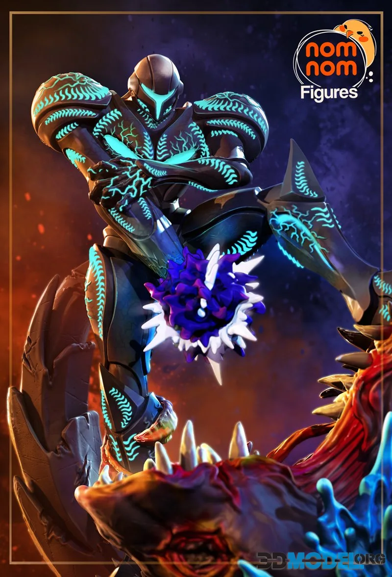 Nomnom Figures - Dark Samus - Metroid Prime – Printable