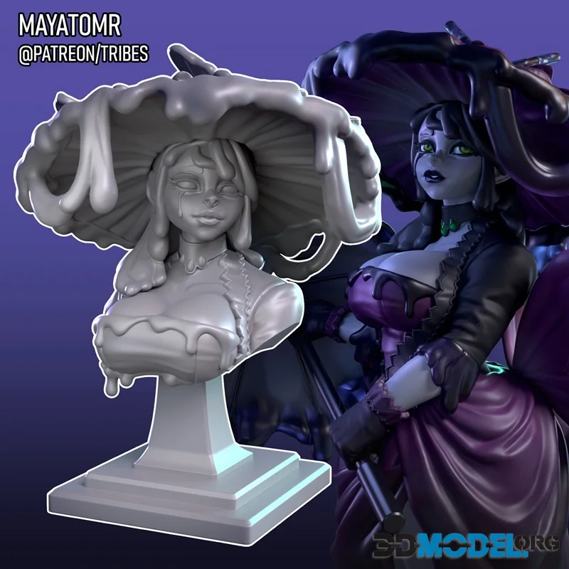 Weeping Slime Widow Bust – Printable