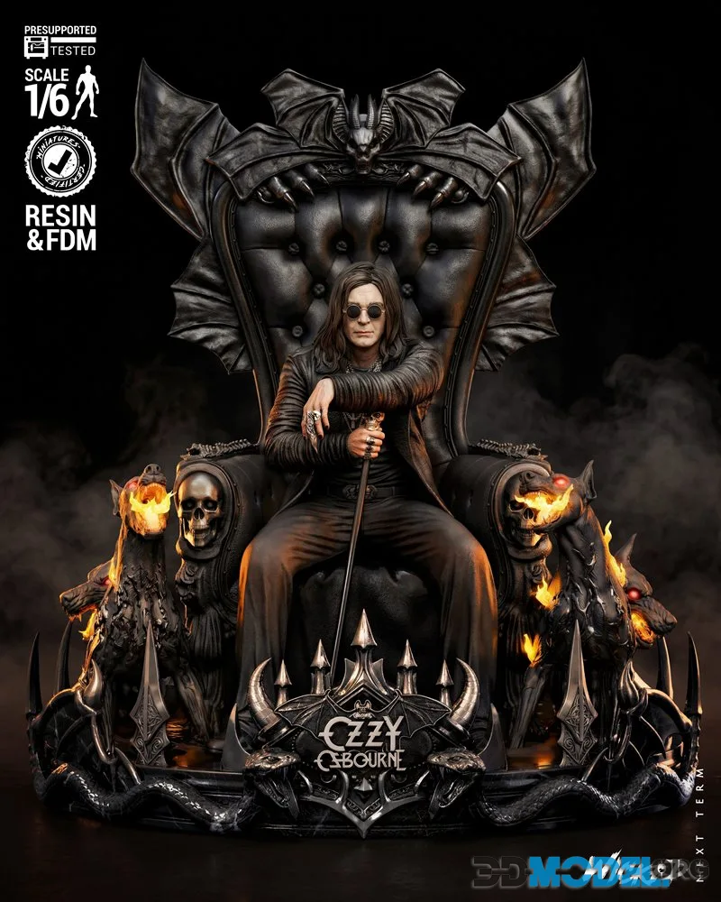 Wicked - Ozzy Osburne Sculpture – Printable
