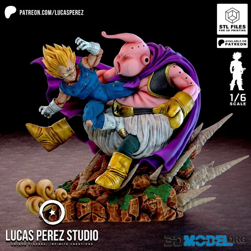 Lucas Perez - Majin Vegeta vs Buu – Printable