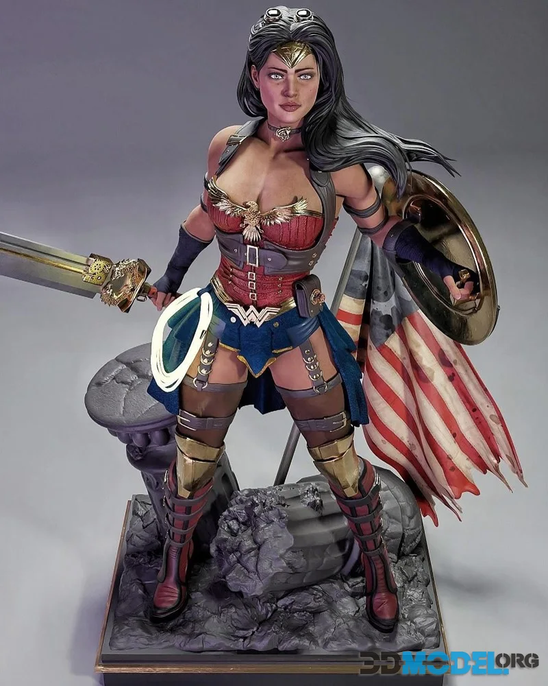 MCM3D - Wonder Woman (Steampunk) – Printable