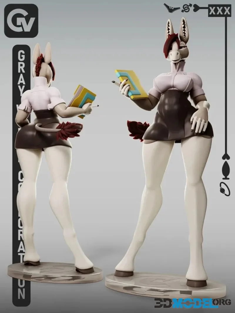 Gray World Corporation - Furry Donkey – Printable