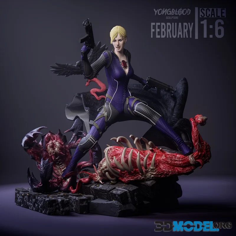 Yongblood Sculpture - Jill Valentine Battle Suit – Printable