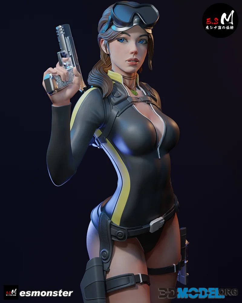 E.S Monster - LaraCroft (Dive Suit Ver.) – Printable