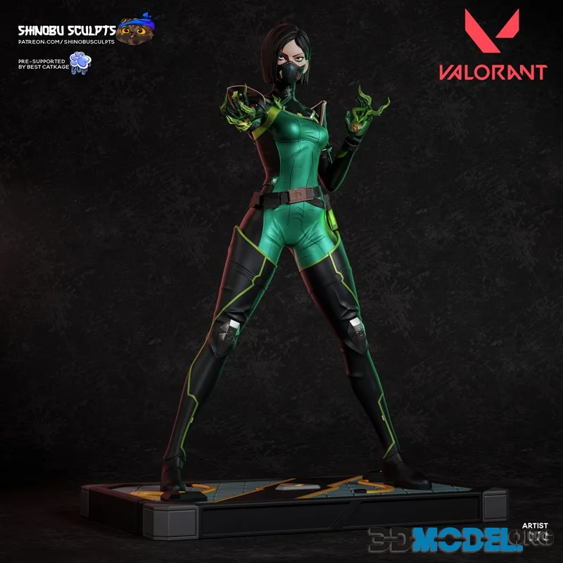 Shinobu Sculpts - Viper - Valorant – Printable