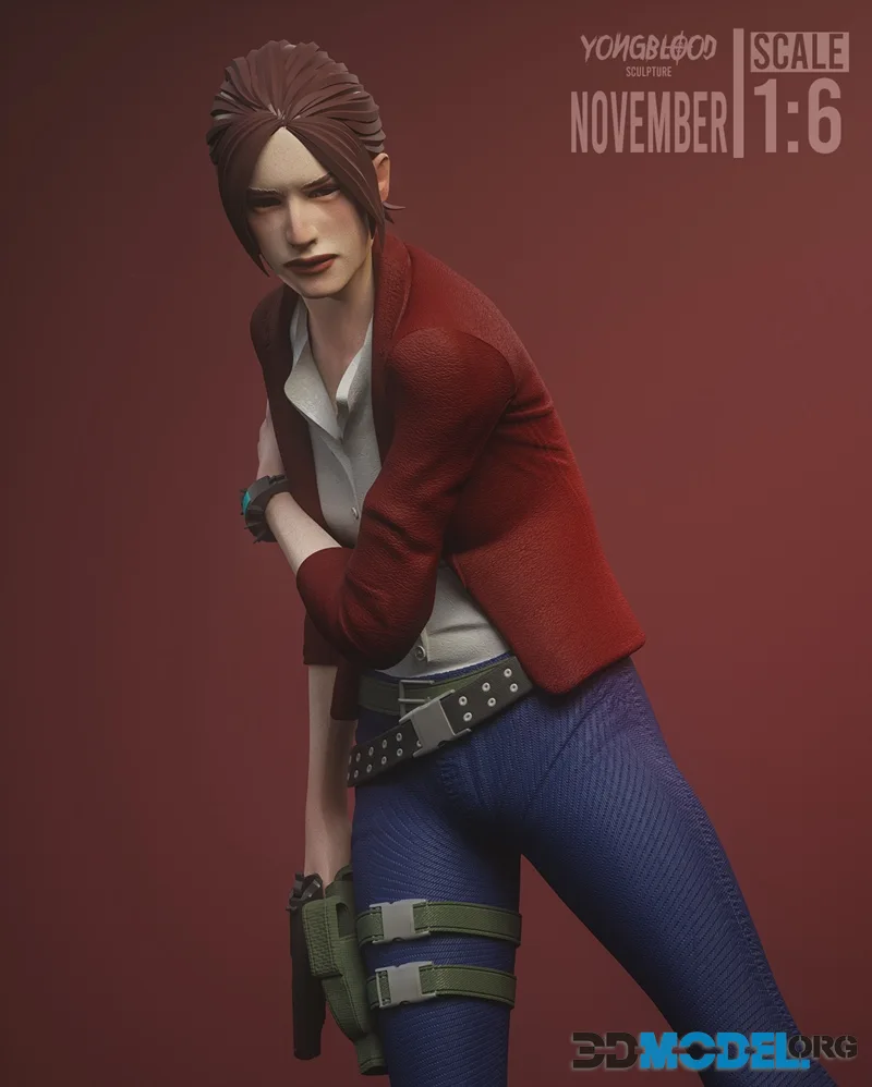 Yongblood Sculpture - Claire Redfield Revelations 2 – Printable