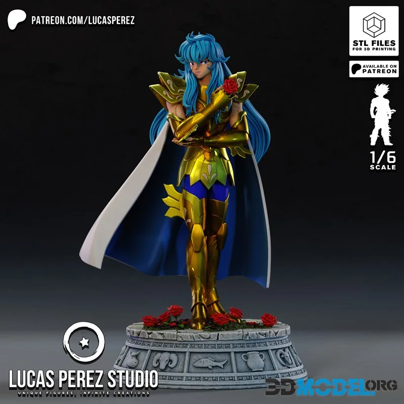 Lucas Perez - Pisces Aphrodite - Saint Seiya – Printable