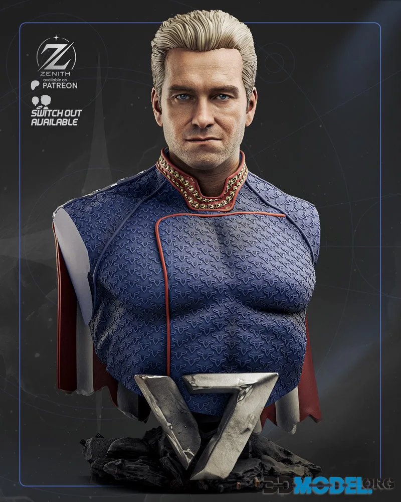 Zenith Studios - Homelander Bust – Printable