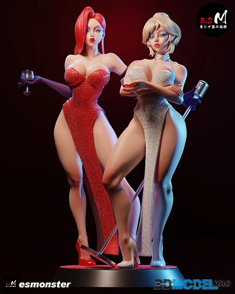 E.S Monster - Jessica Rabbit & Holly Would – Printable