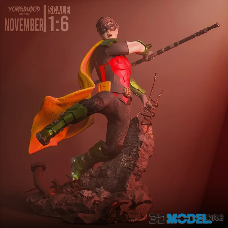 Yongblood Sculpture - Robin – Printable