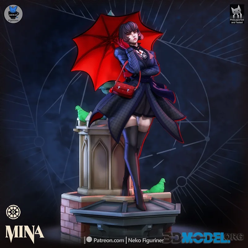 Neko Figurines - Mina (Deadlock) – Printable