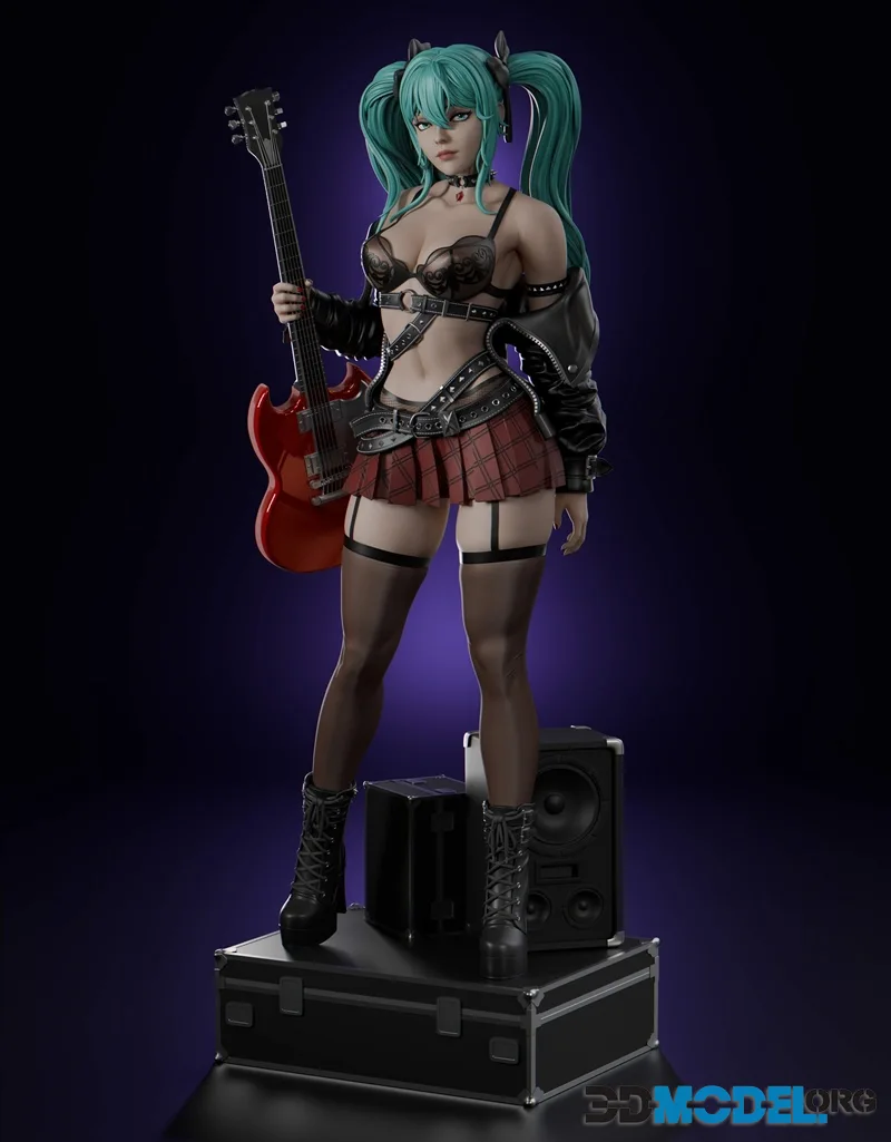 Abe3D - Hatsune Miku Rock ver – Printable