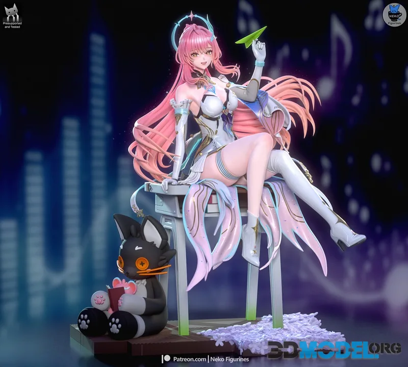 Neko Figurines - Aemeath (Wuthering Waves) – Printable