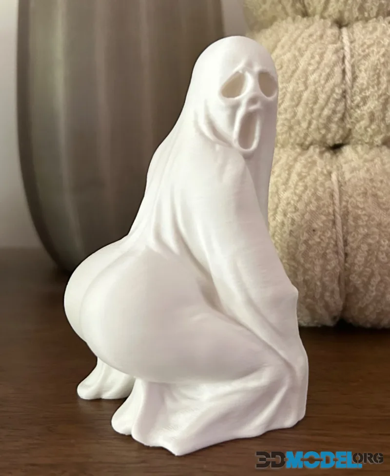 Thicc or Treat - Sexy Spooky Ghost Sculpture – Printable