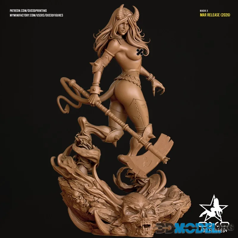 OXO3D Figures - Magik X Infernus NSFW Version – Printable