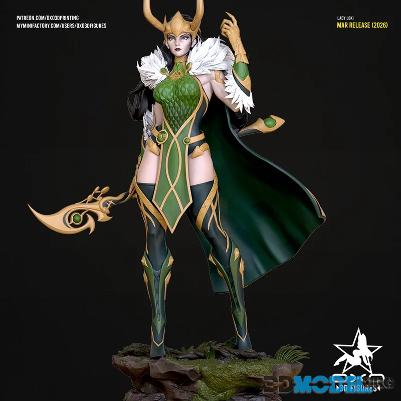 OXO3D Figures - Lady Loki Rivals – Printable