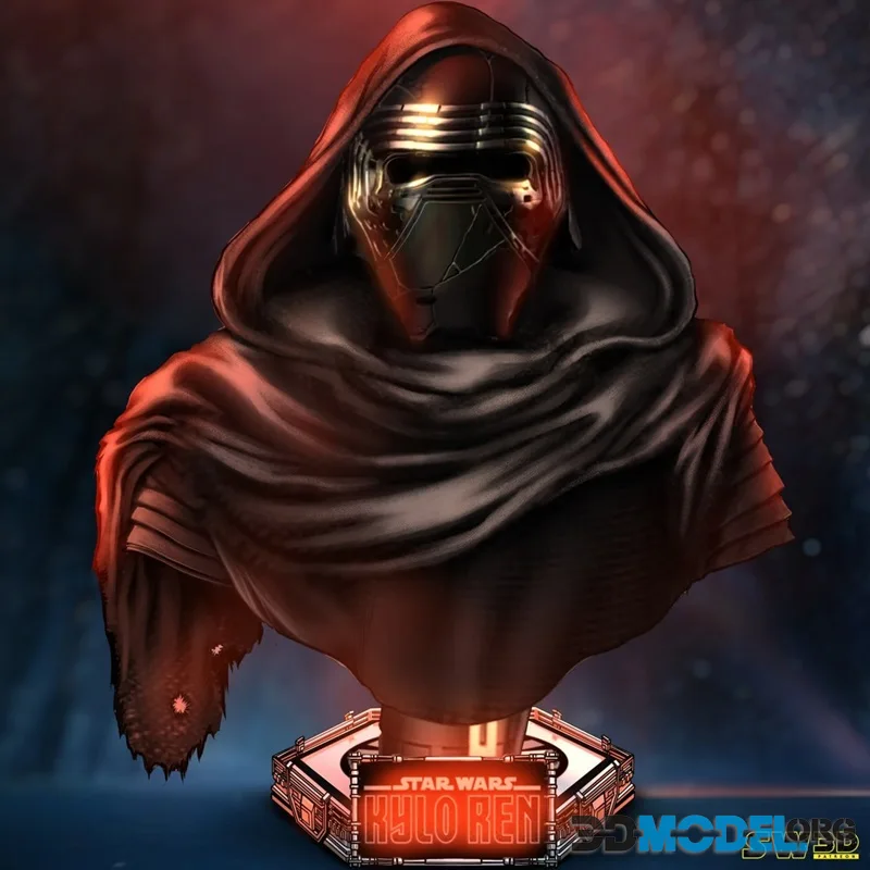SW3D - Kylo Ren Portrait Bust – Printable