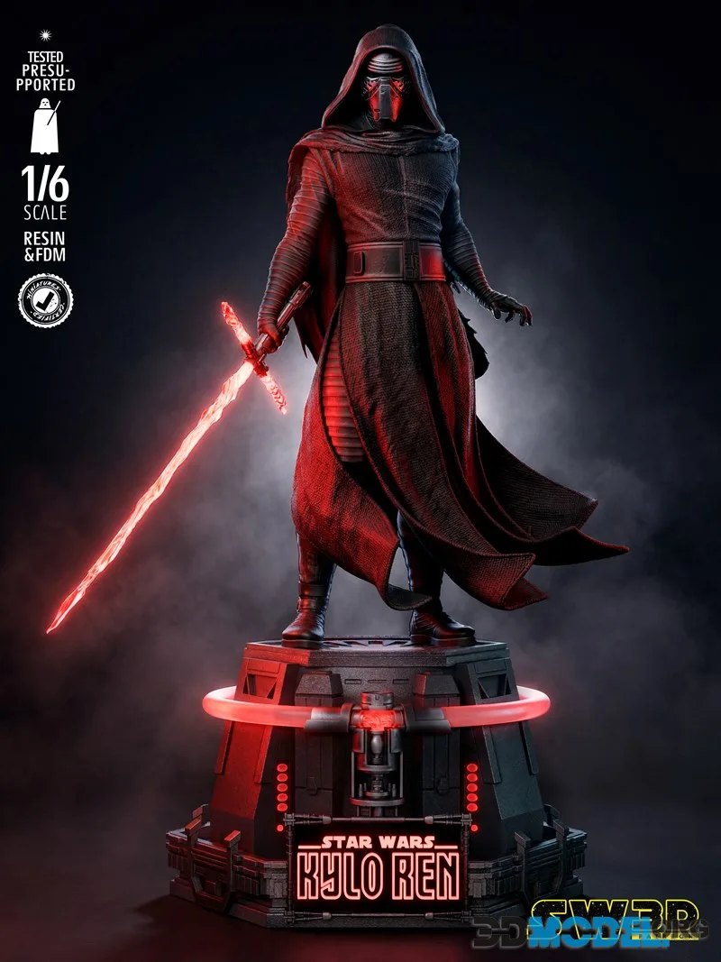 SW3D - Kylo Ren Sculpture – Printable