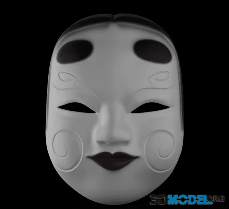 Kabuki Geisha Mask – Printable