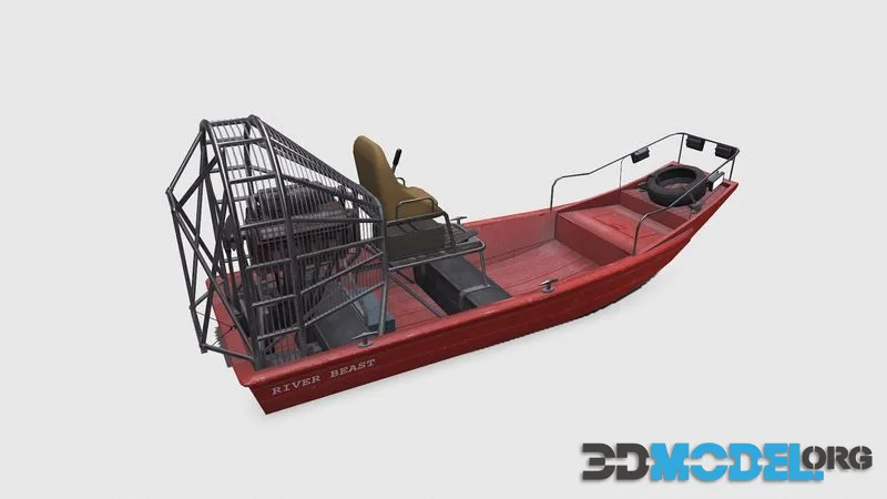 Airboat Low-poly (PBR)