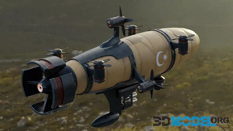 Airship Kirov low-poly (PBR)