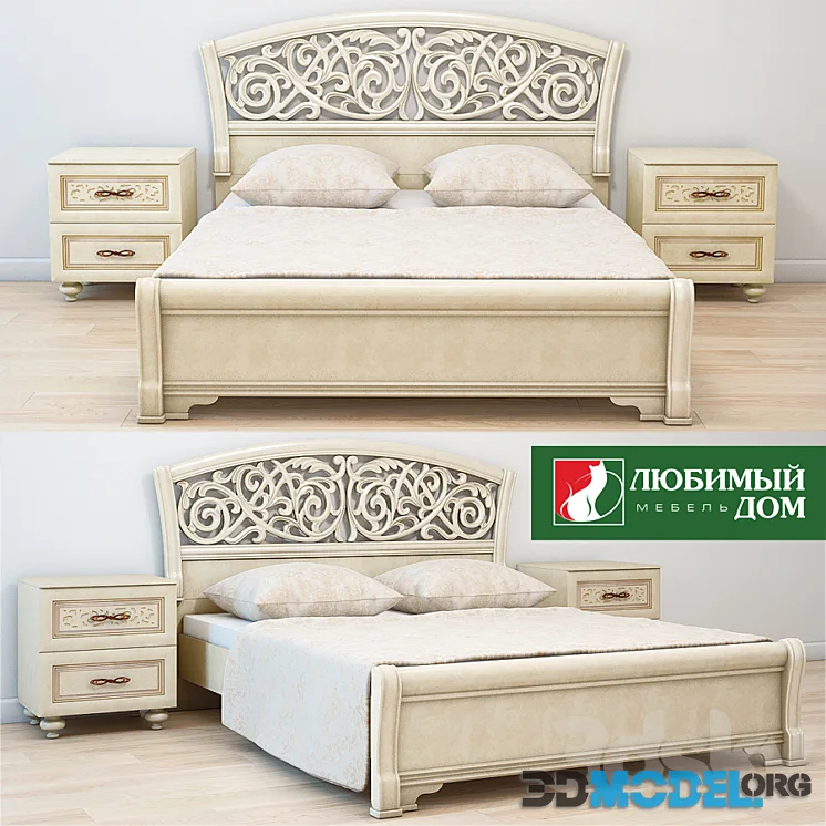 Alexandria Leather tape, bed