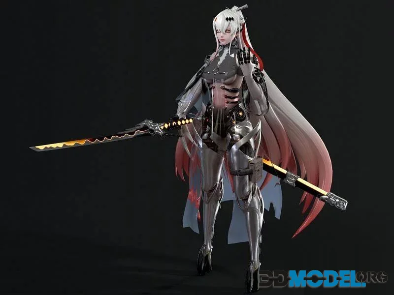 Alpha fanart modeling from Punishing Gray Raven (PBR)