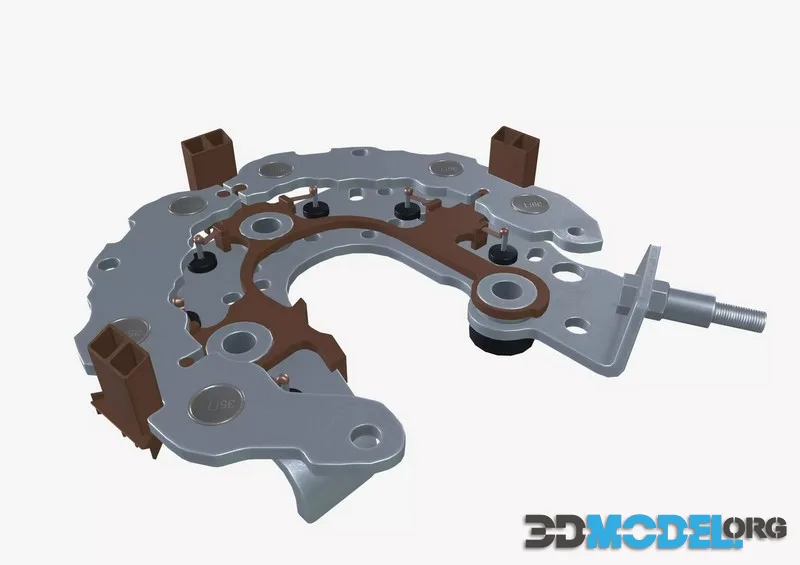 Alternator rectifier low-poly
