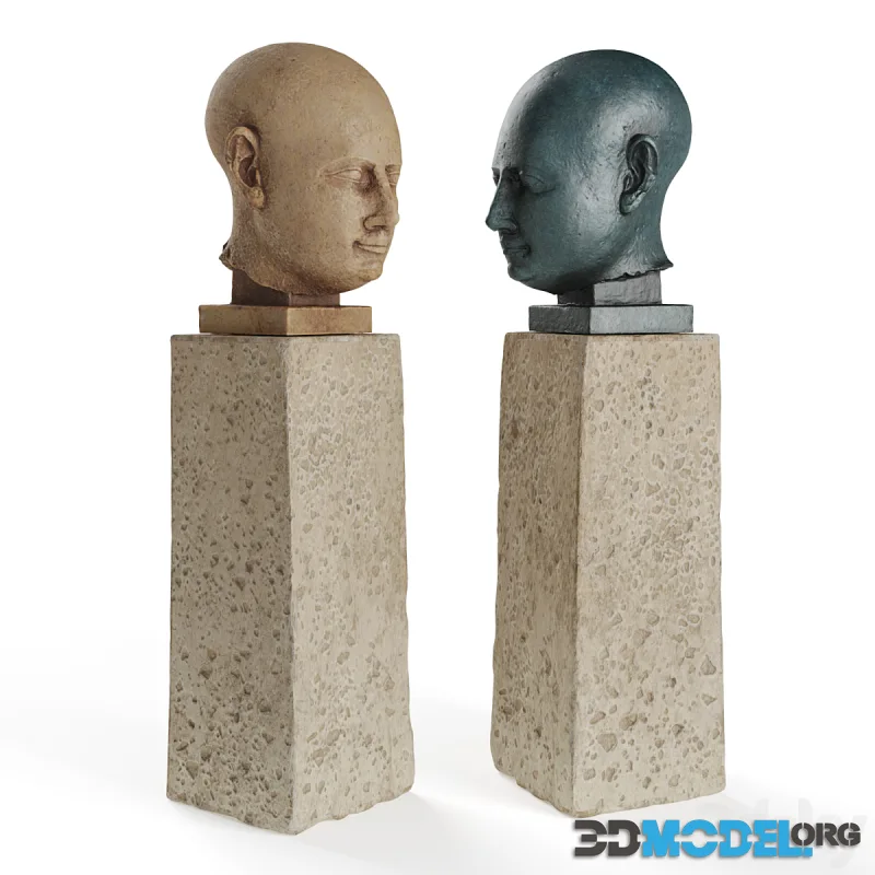 Ancient Egyptian head sculpture