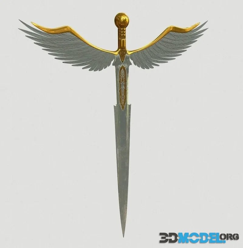 Angel sword low-poly (PBR)