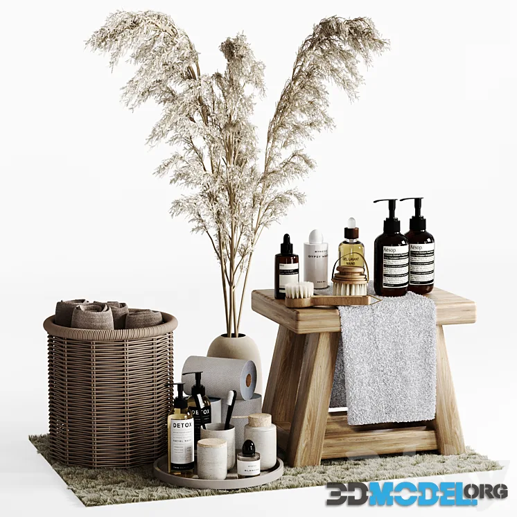 Bathroom Accessories 24 with bouquet