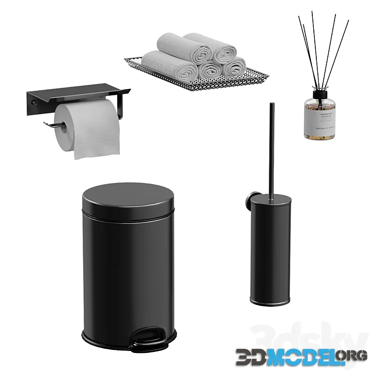 Bathroom accessories (black&white)