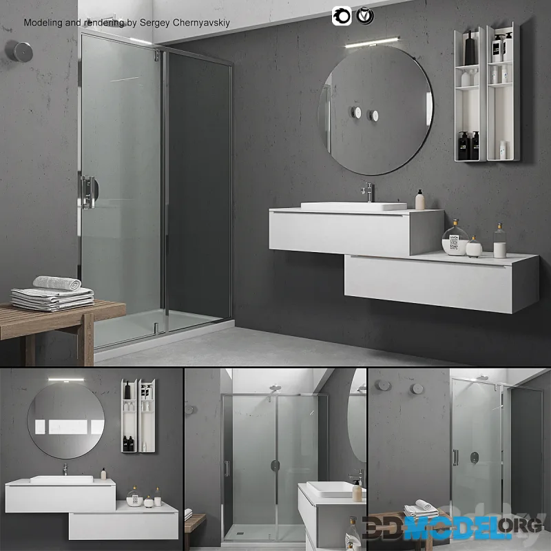 Bathroom furniture set Arcom e.Ly 5