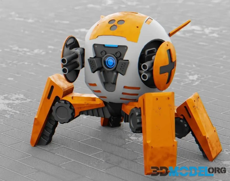 BATTLE DROID AERO RIGGED (PBR)