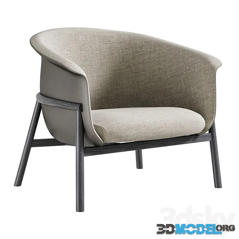 BINZ armchair by Poltrona Frau