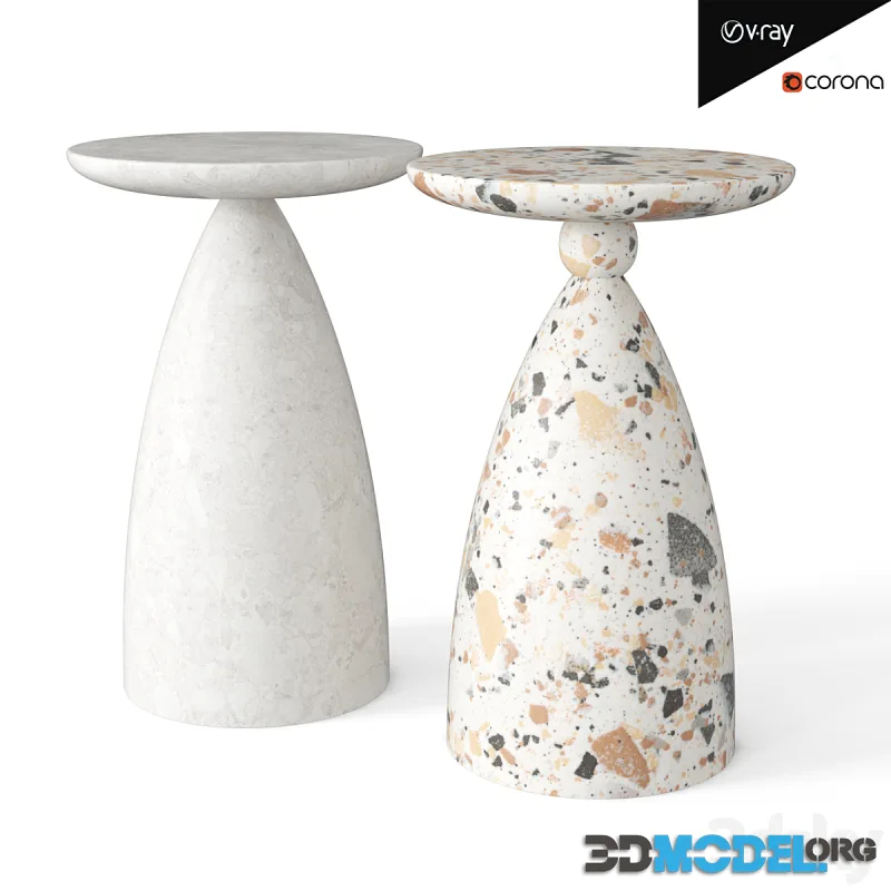 Ceramic garden stool set 7