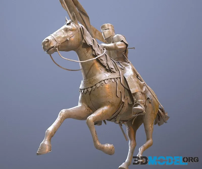 Champion of Chivalry The Marble Knight low-poly (PBR)