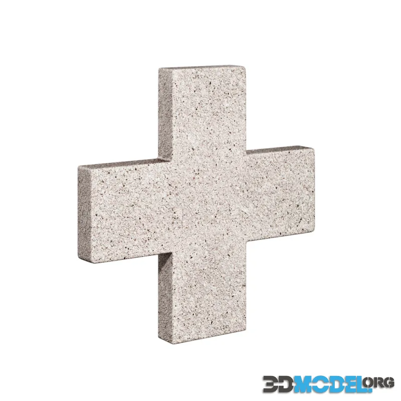 Concrete Decorative Cross Trivet by Zakkia