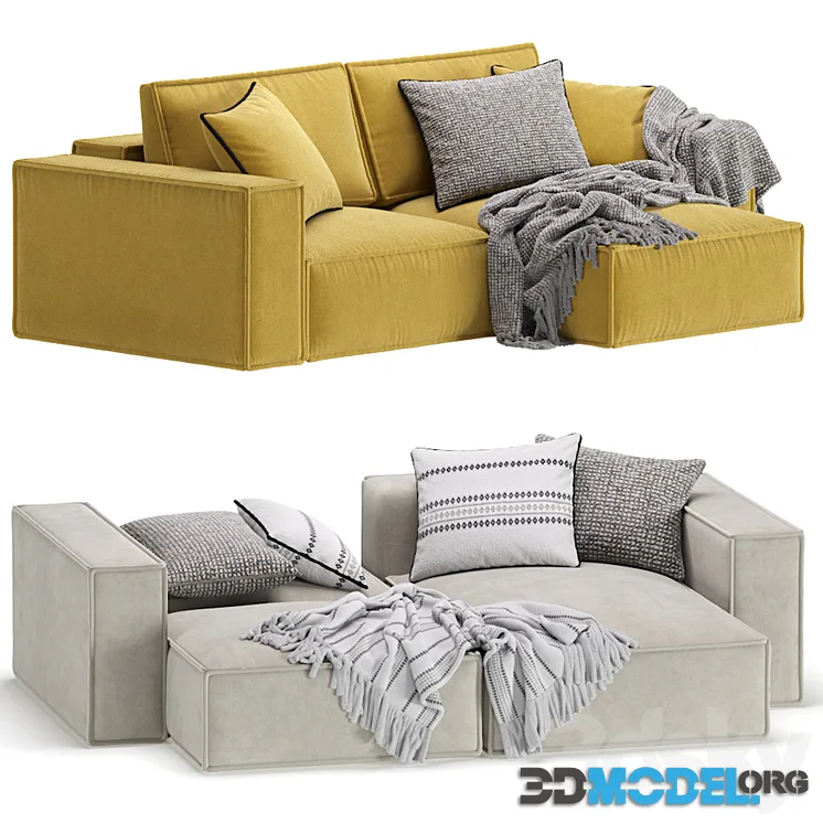 Corner Sofa Loft Ebi Happy Yellow